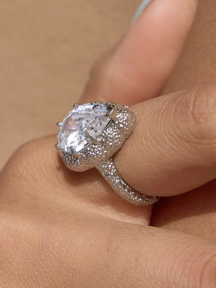 GLITTER ZIRCON RING