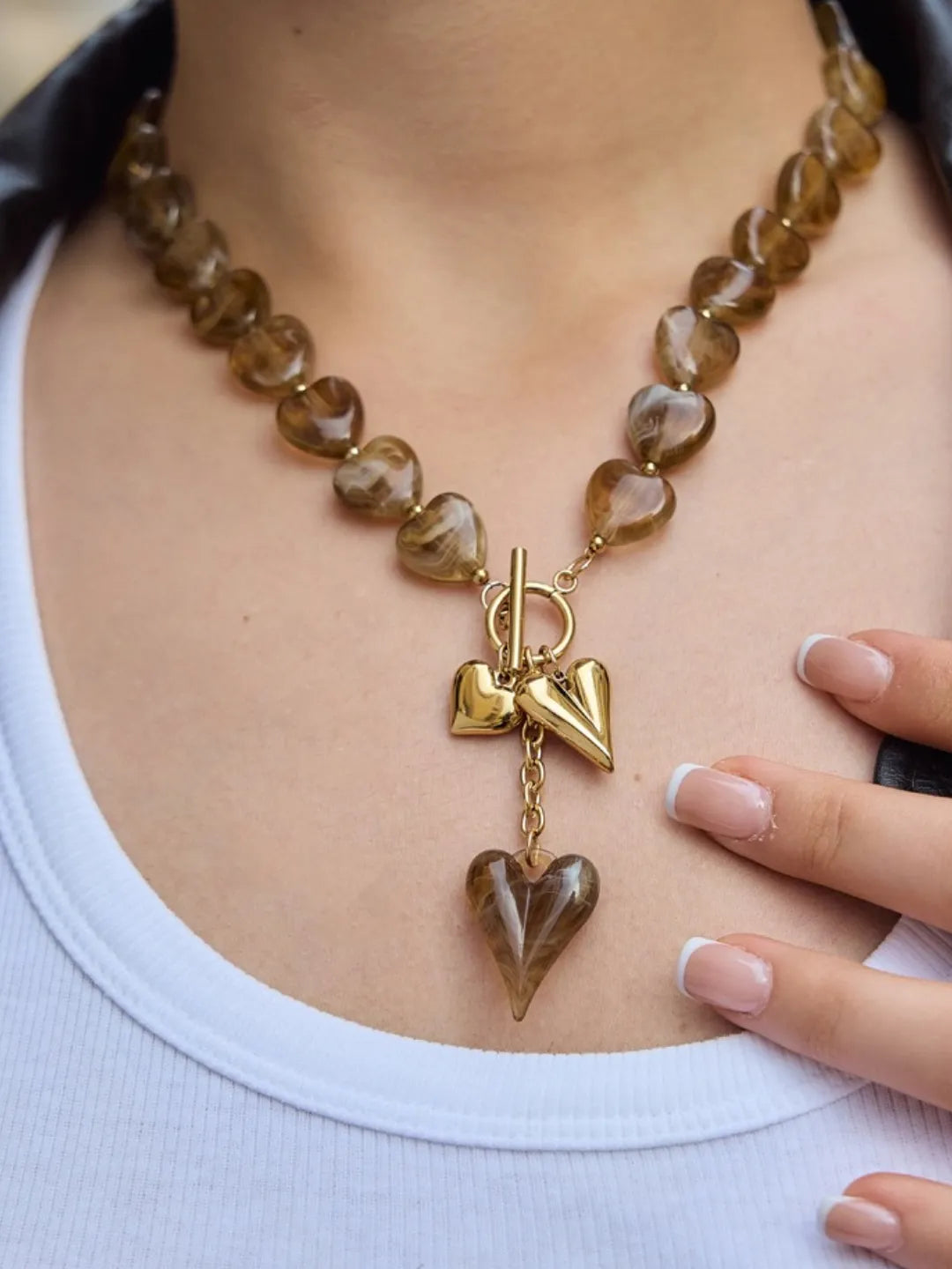 MOCHA CHARM NECKLACE