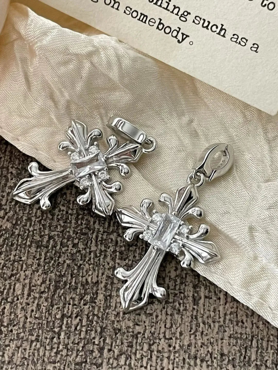 IRIS CROSS PENDANT