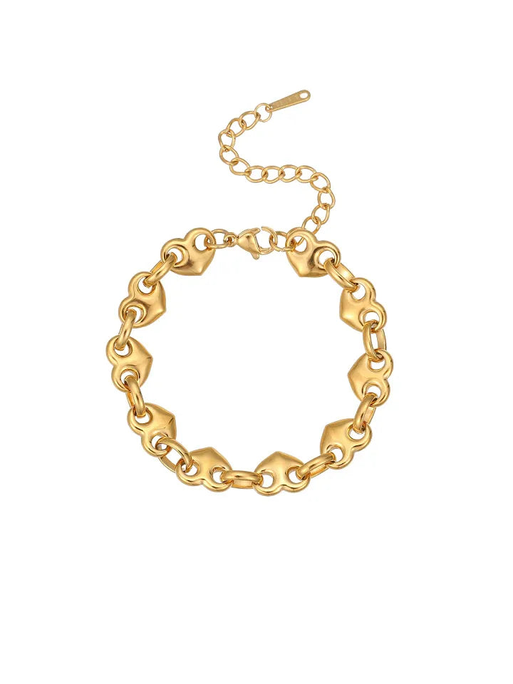 PIG NOSE CLASP BRACELET