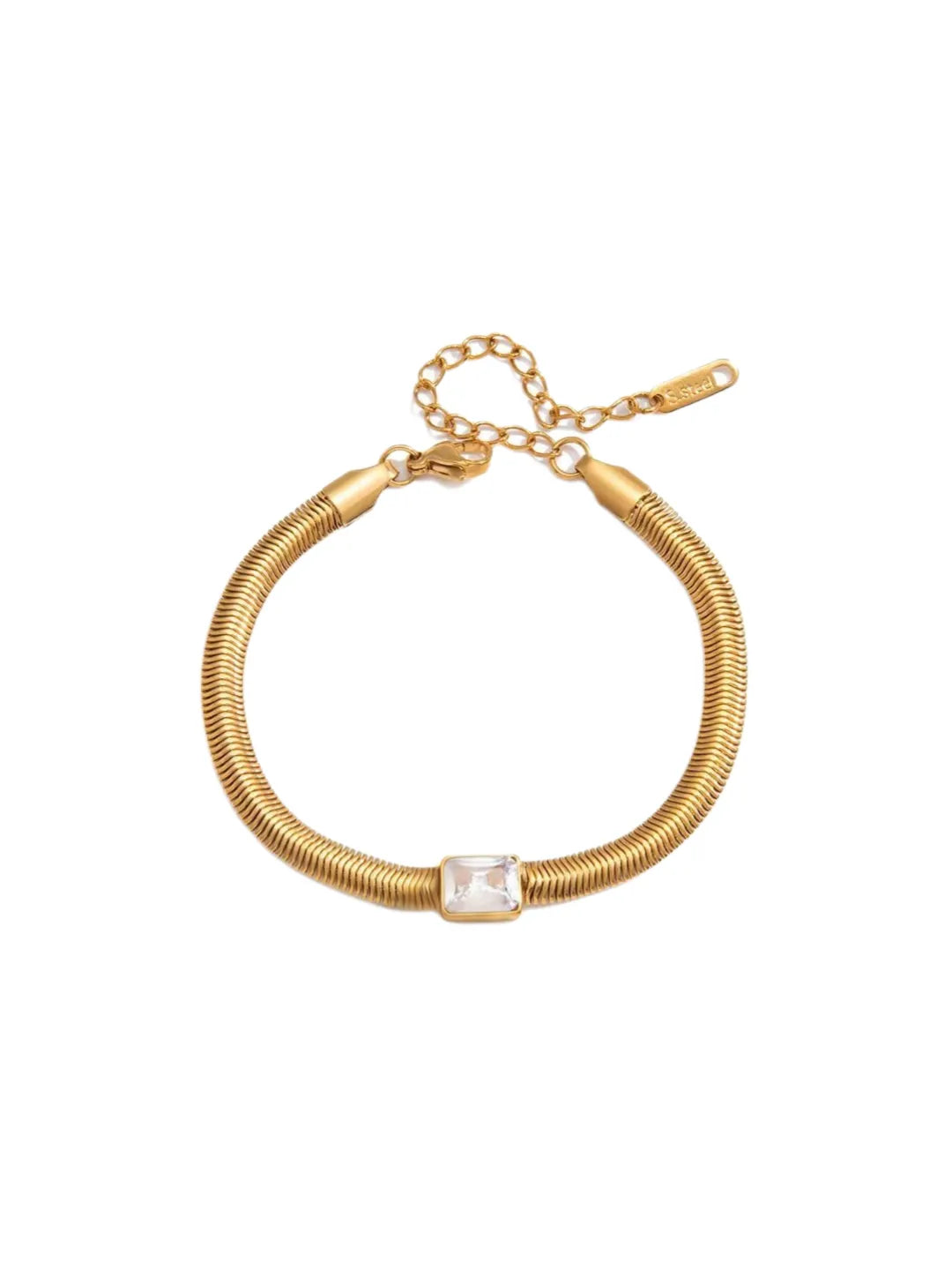 CZ SNAKE CHAIN BRACELET