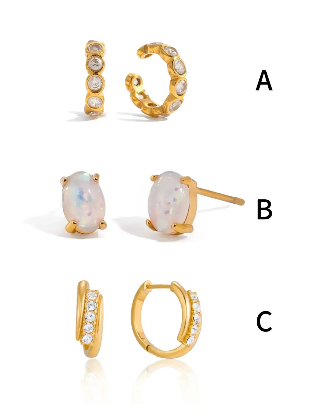 RHINESTONE CZ EARRINGS