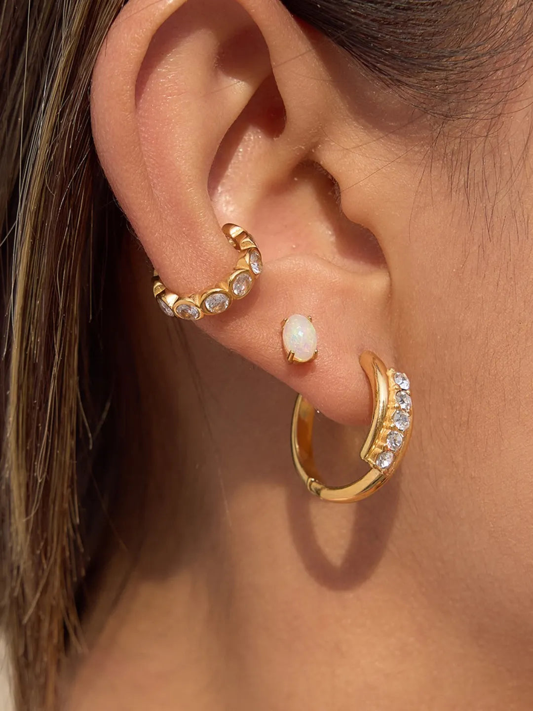 RHINESTONE CZ EARRINGS