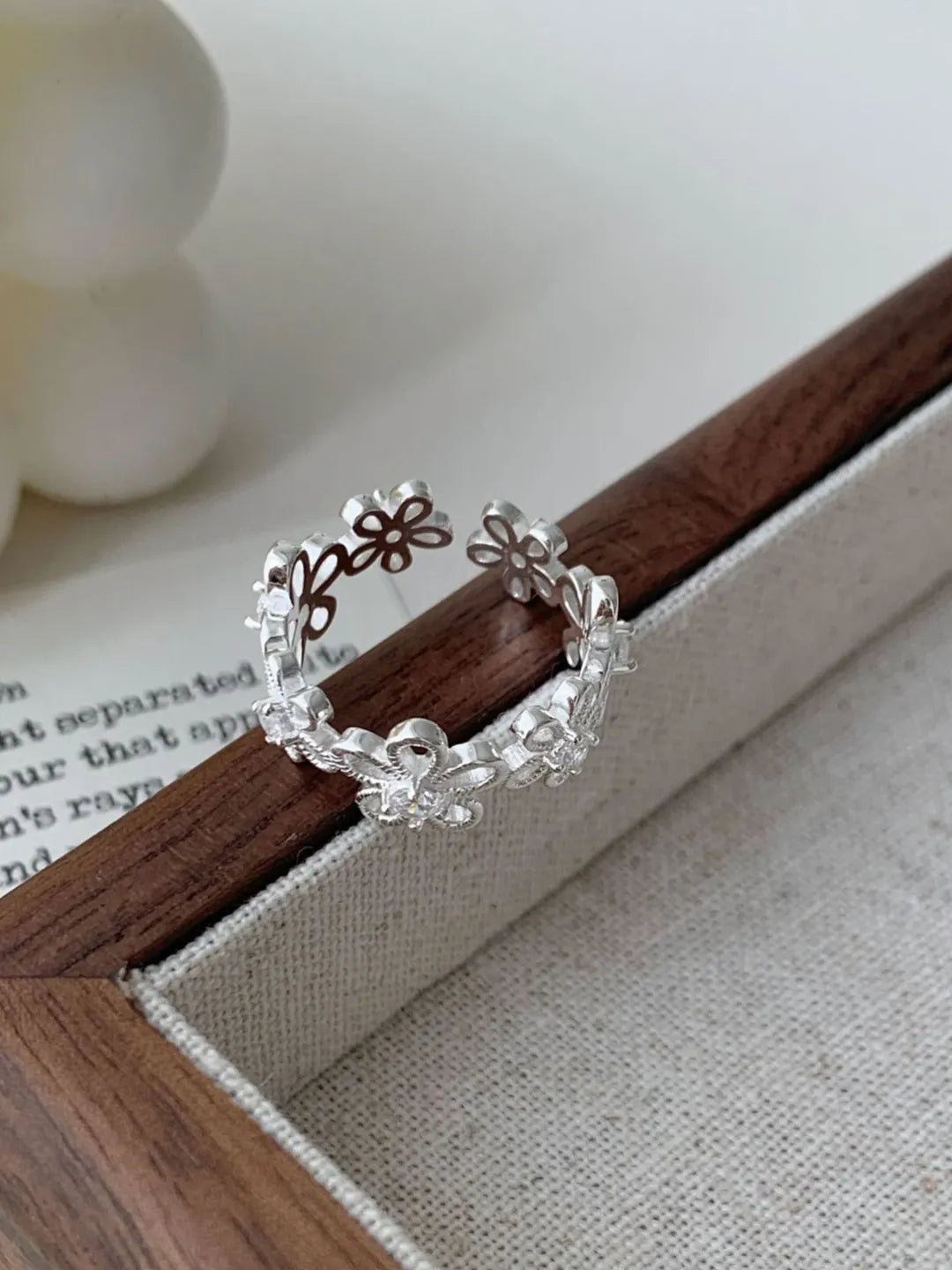 OPEN FLOWER RING