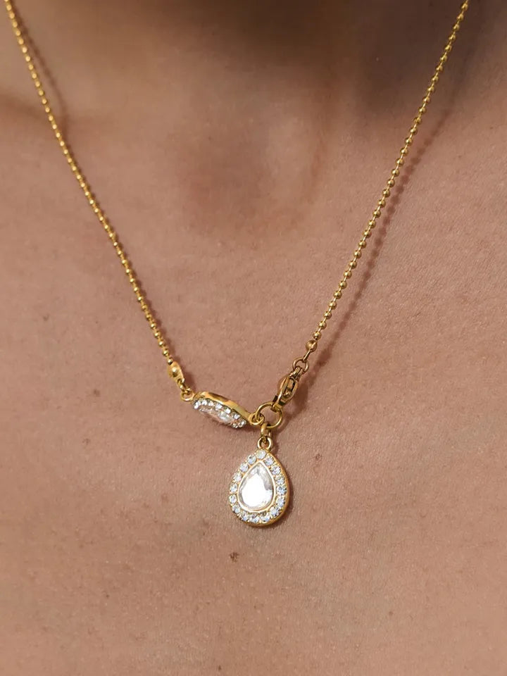 ZIRCON CHARM NECKLACE