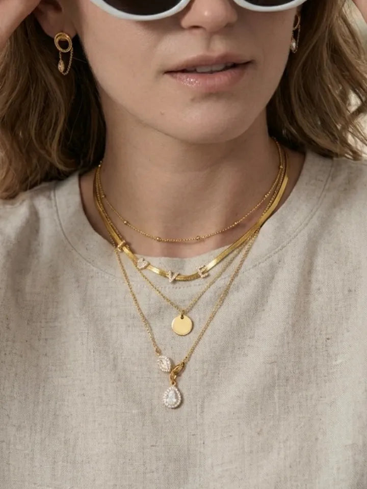 ZIRCON CHARM NECKLACE