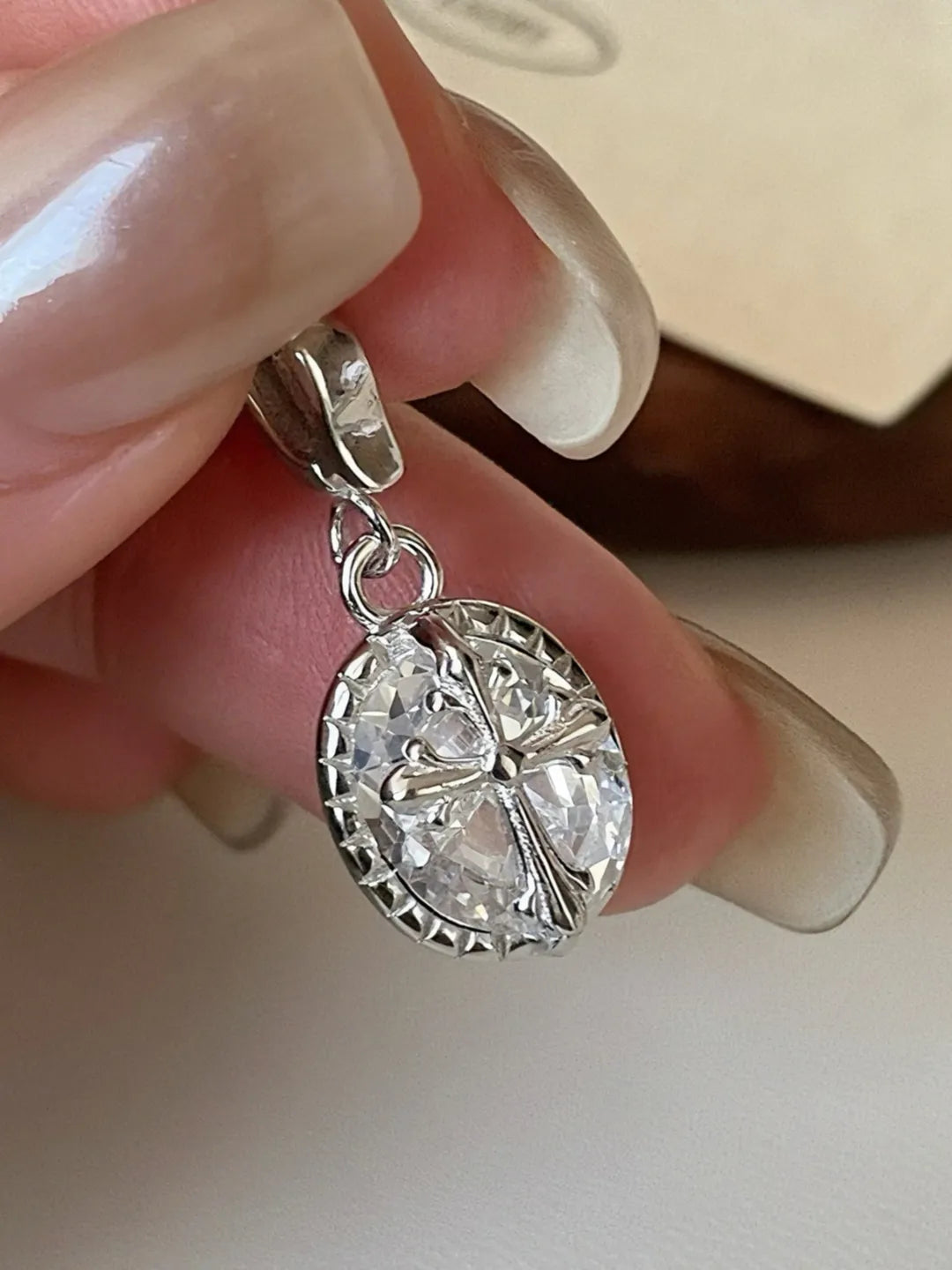 OVAL CROSS PENDANT