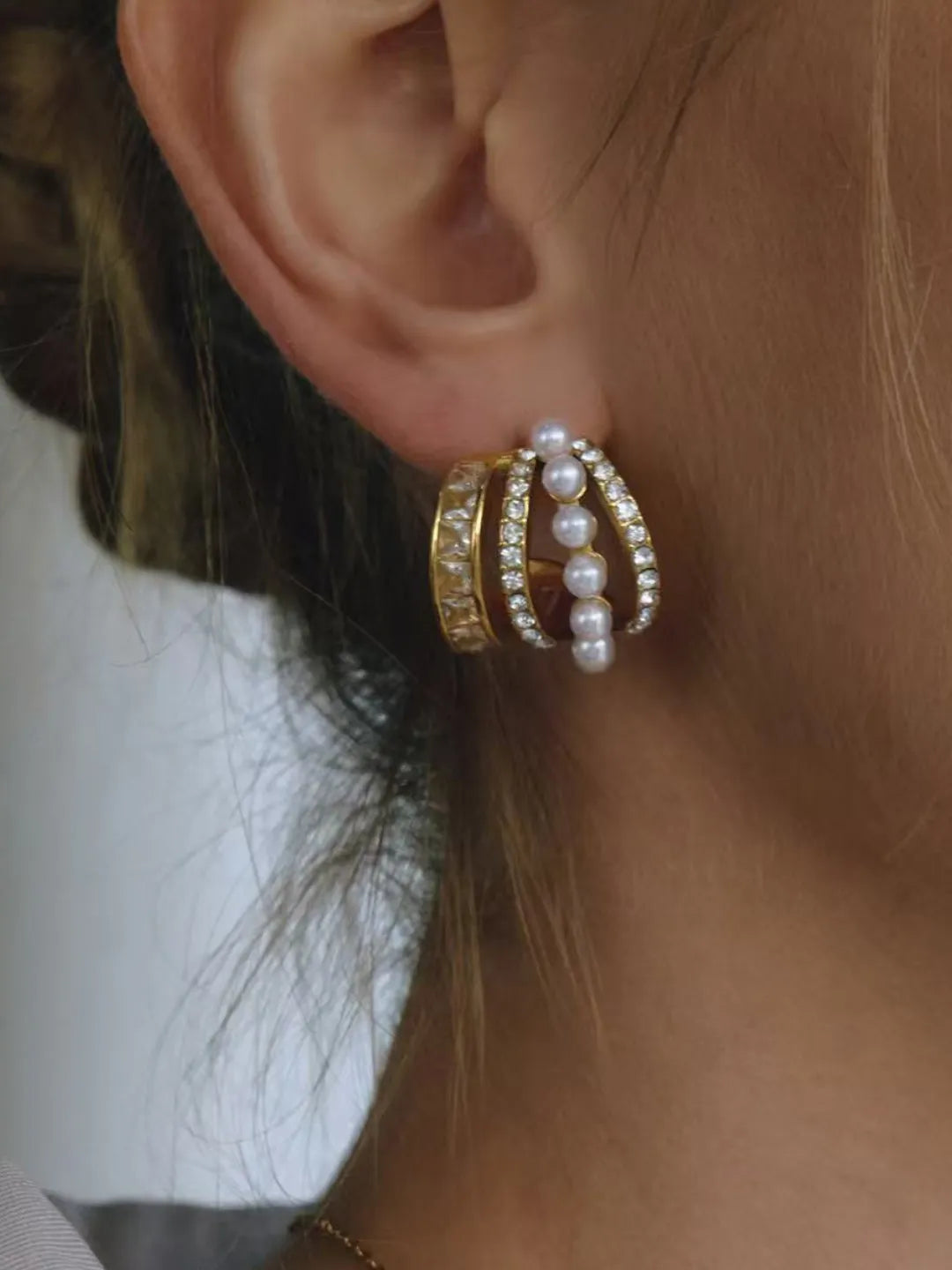 PEARL LAYER STUDS