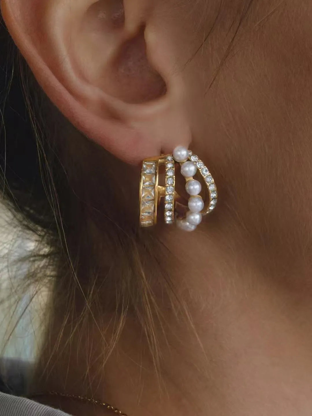 PEARL LAYER STUDS