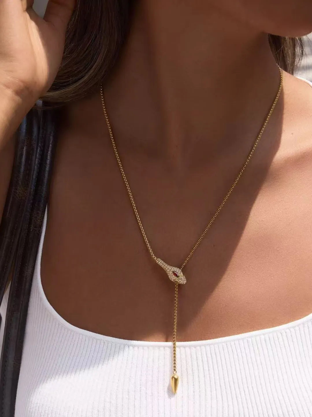 SERPENT DROP NECKLACE