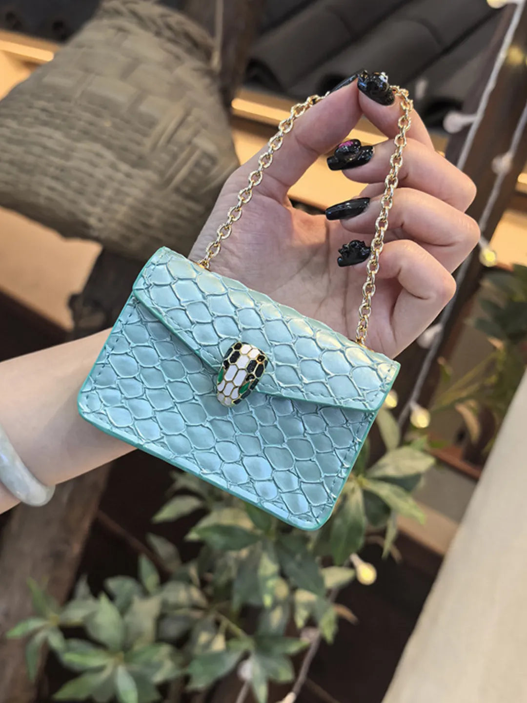 CHAIN SNAKE MINI BAG