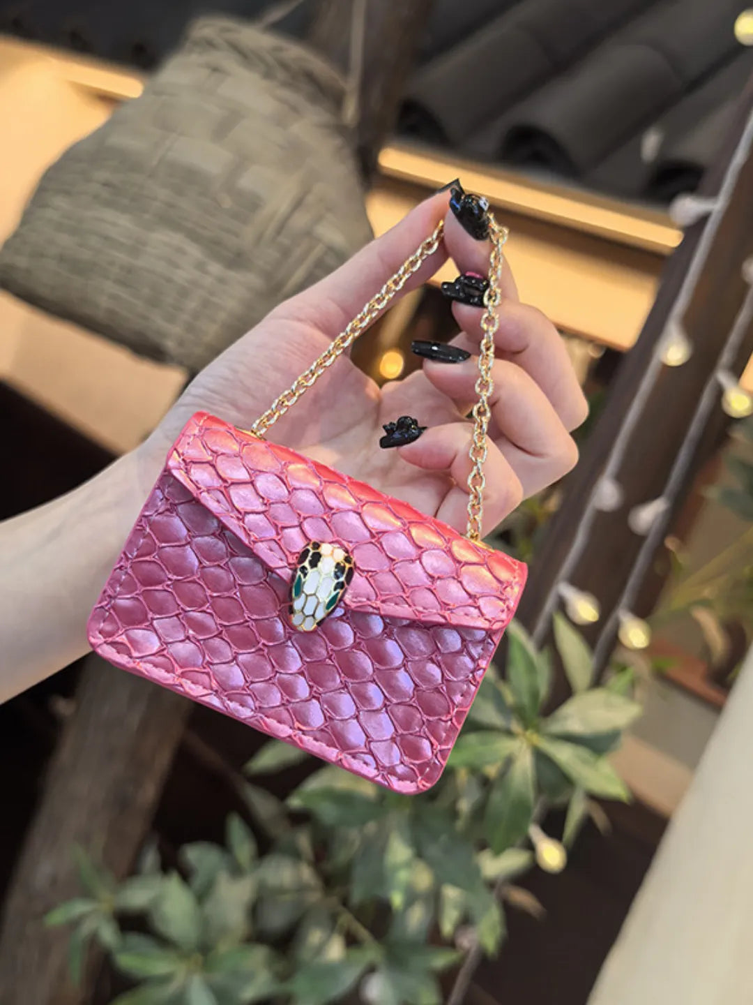 CHAIN SNAKE MINI BAG