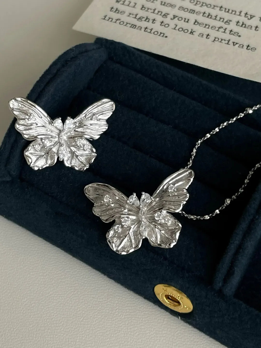 CZ BUTTERFLY PENDANT