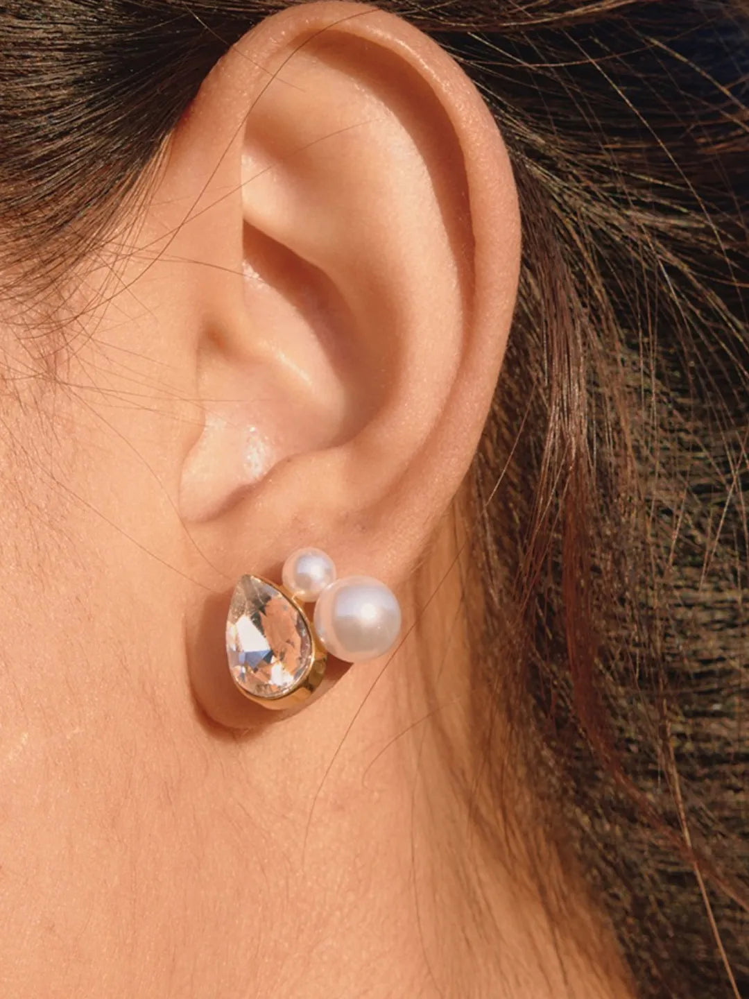 PEARL CZ STUDS