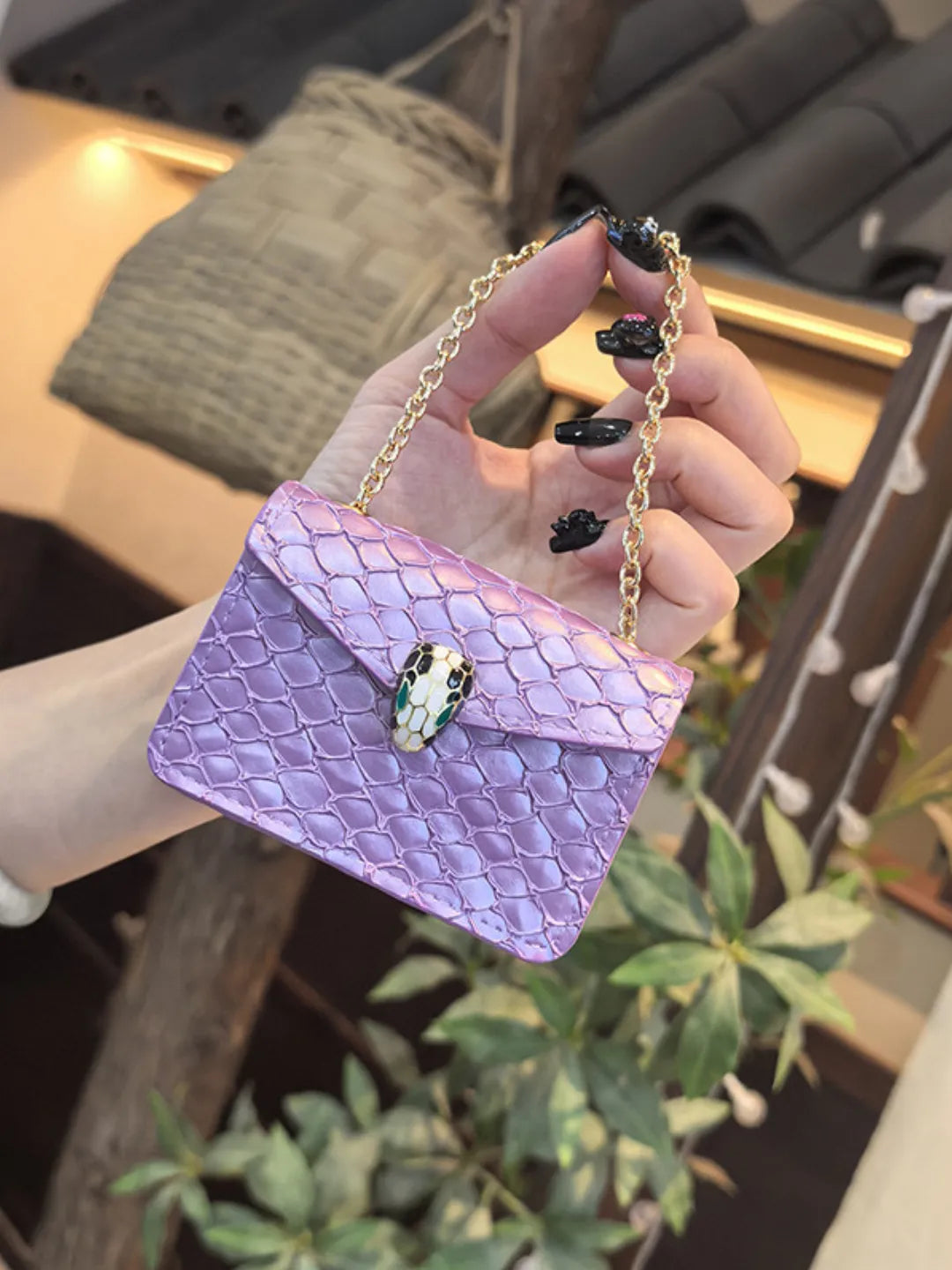 CHAIN SNAKE MINI BAG