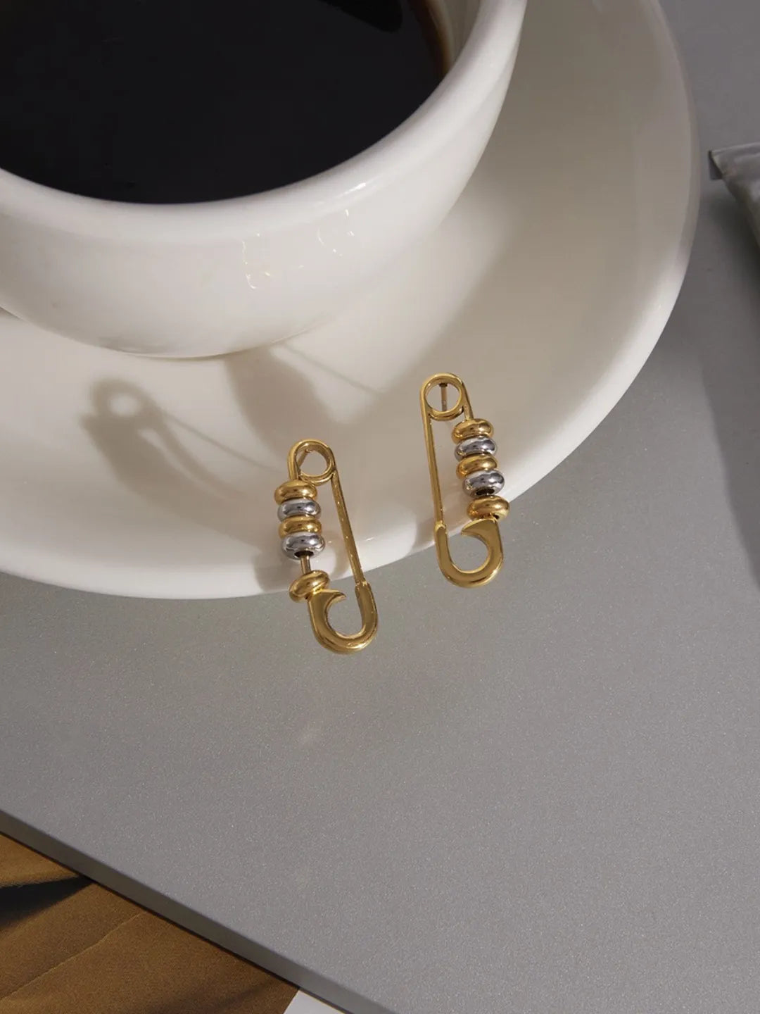 TWO TONE CLIP STUDS