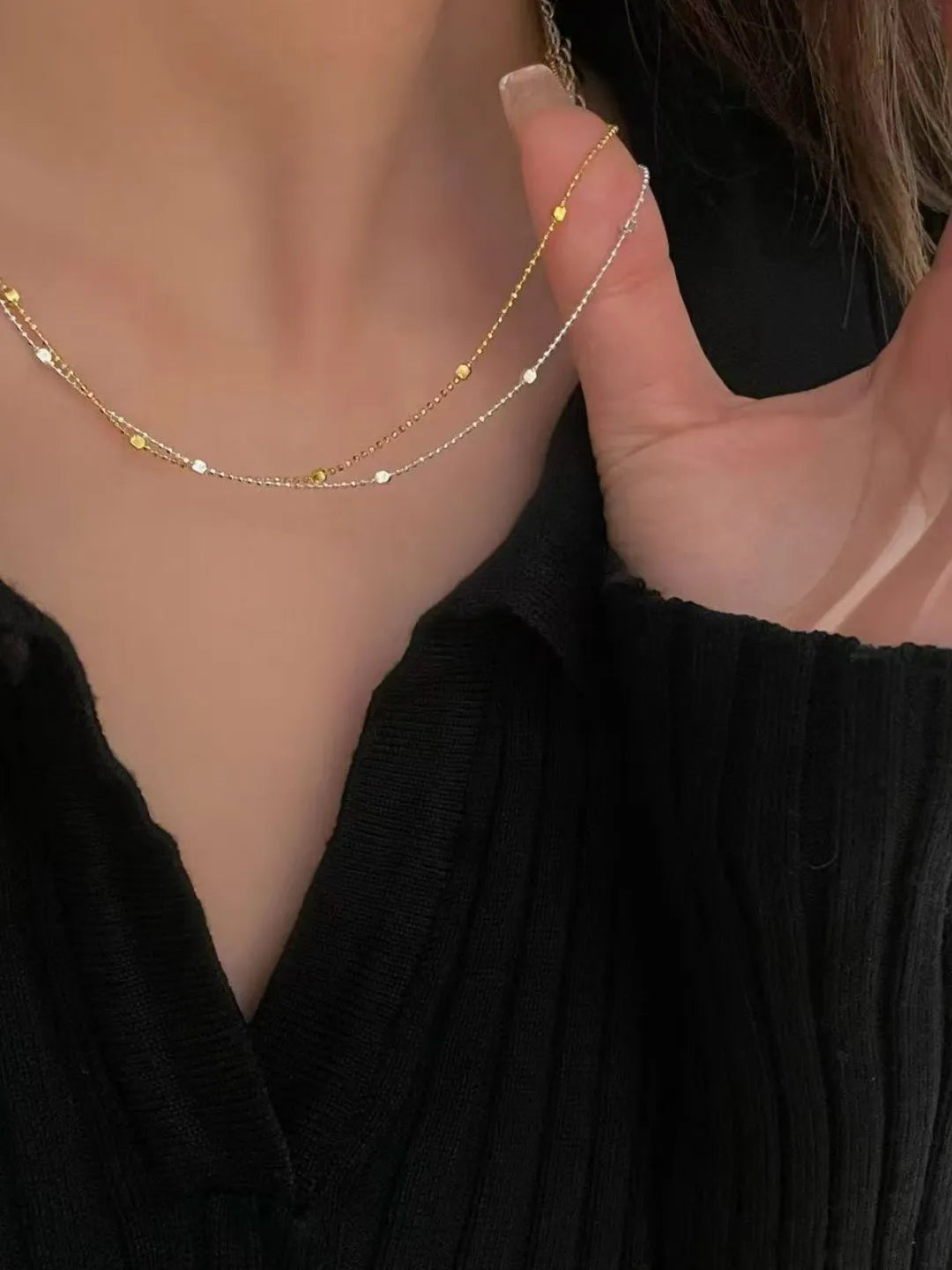 STAR BEAD CHAIN NECKLACE