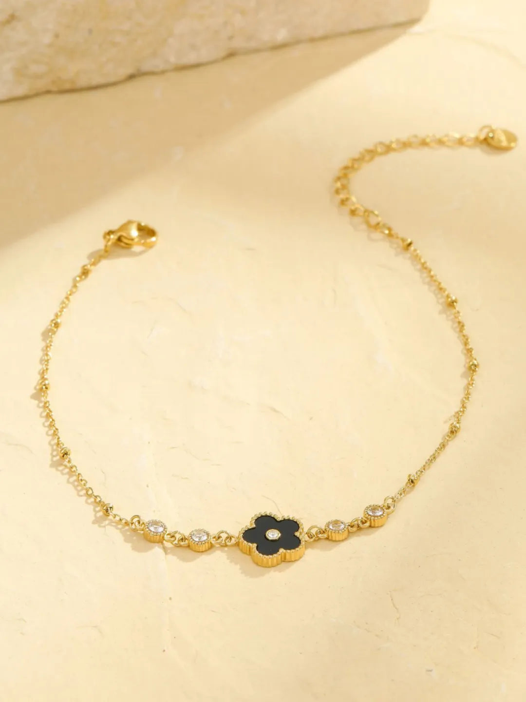 FLORAL ZIRCON ANKLET