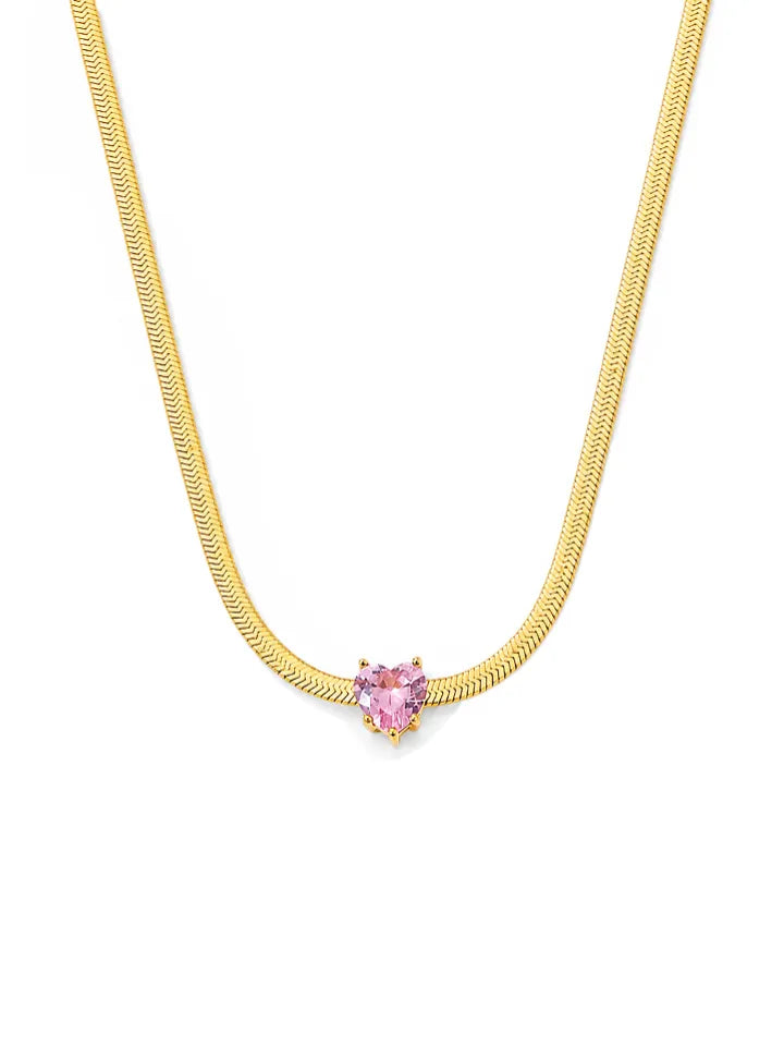 HEART ZIRCON NECKLACE