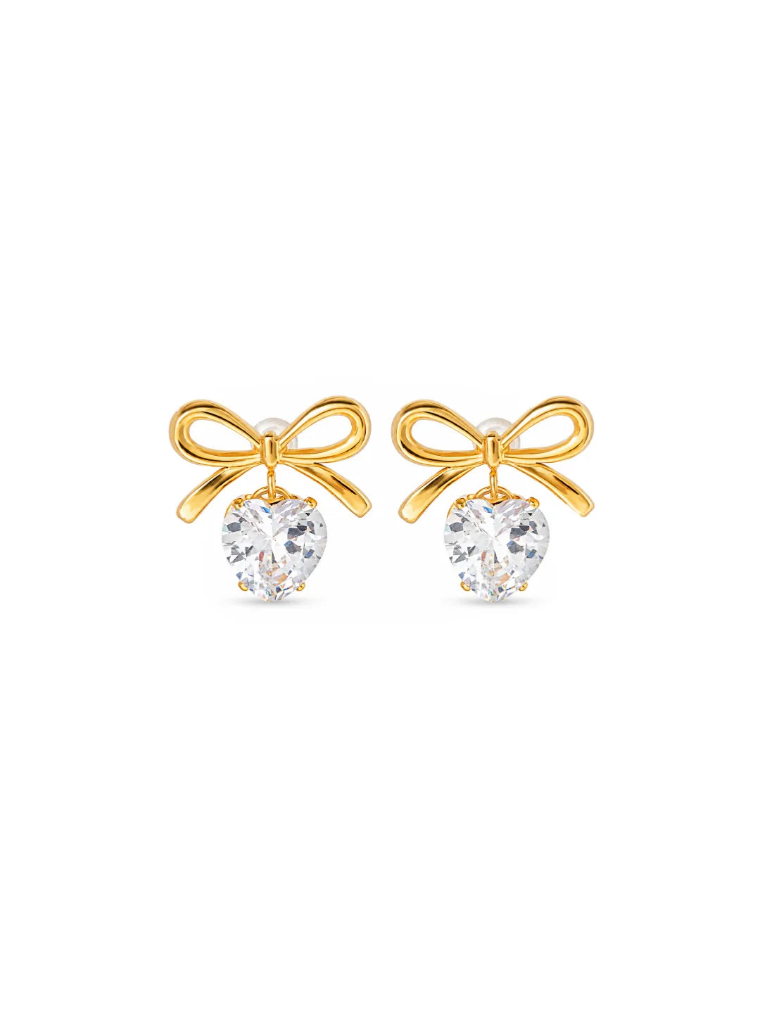 HEART ZIRCON EARRINGS