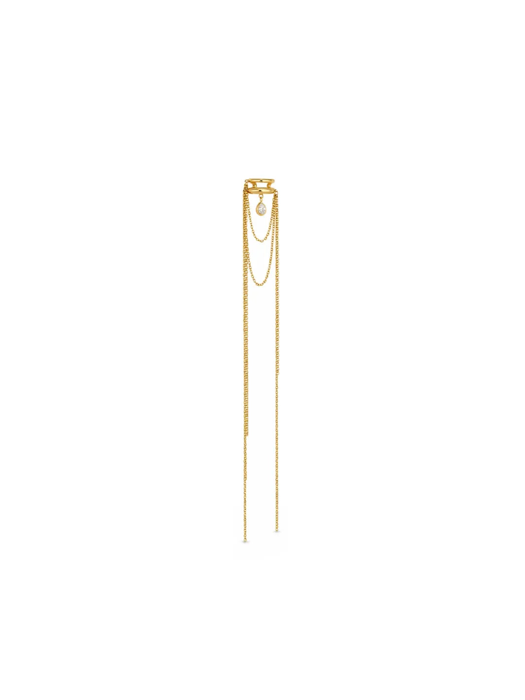 GILDED OFFSET EARRINGS
