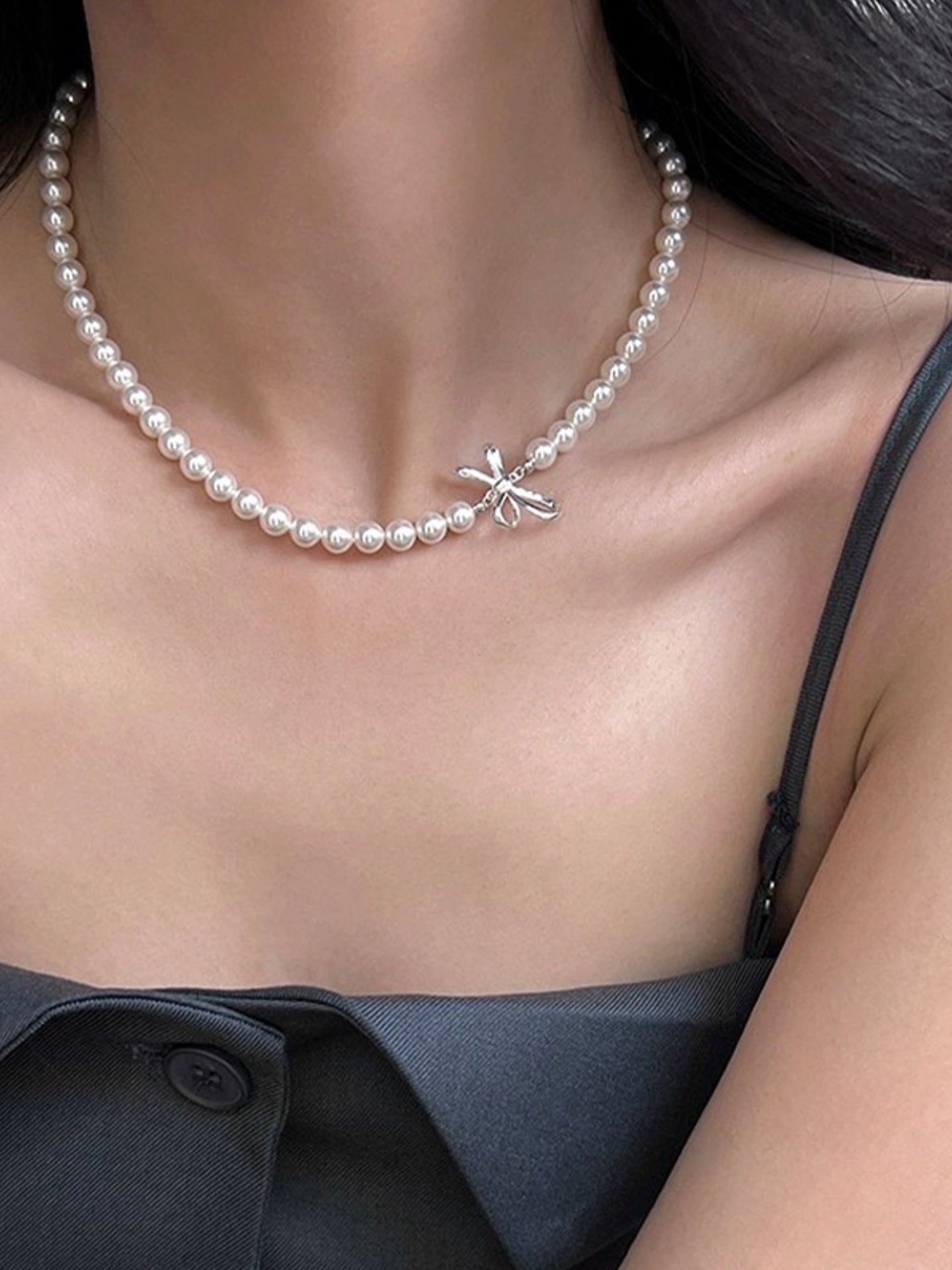 ボウパールネックレス