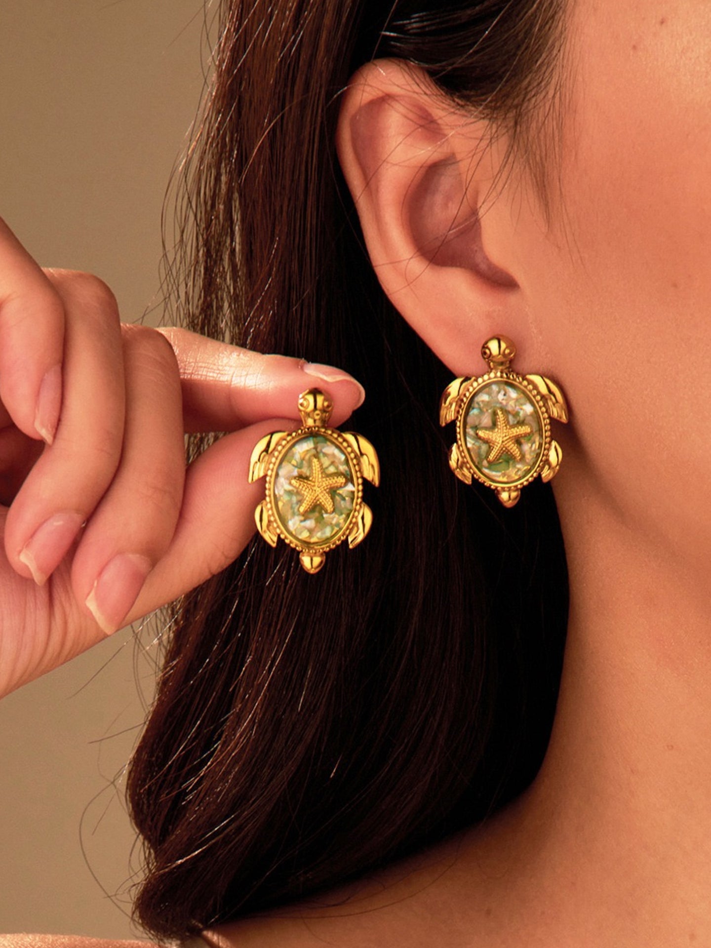 STARFISH TURTLE EARRINGS