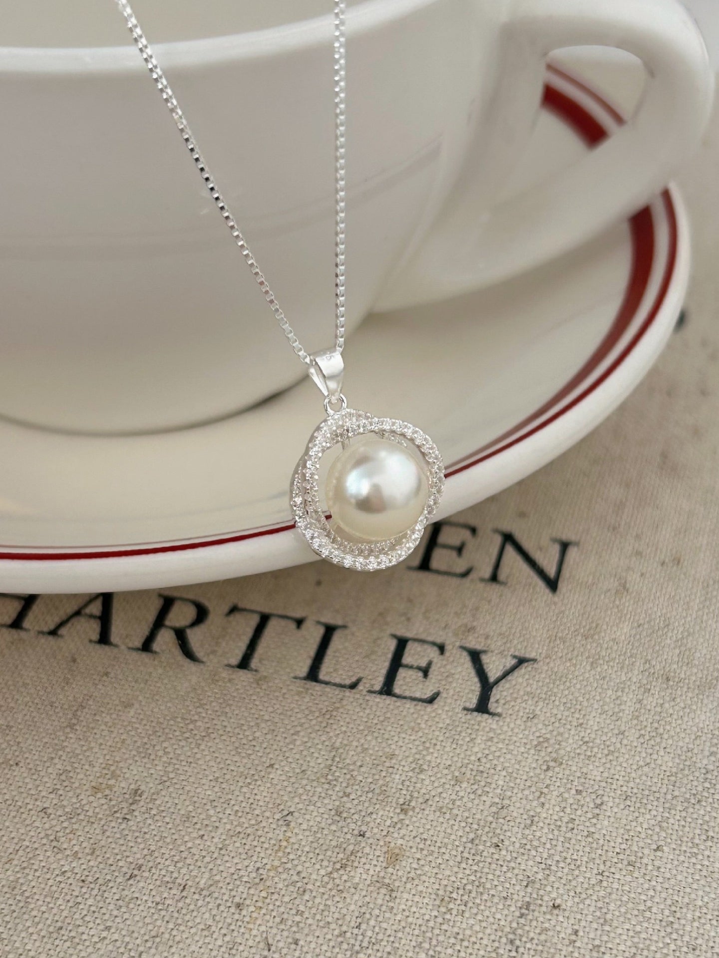 WRAPPED PEARL NECKLACE