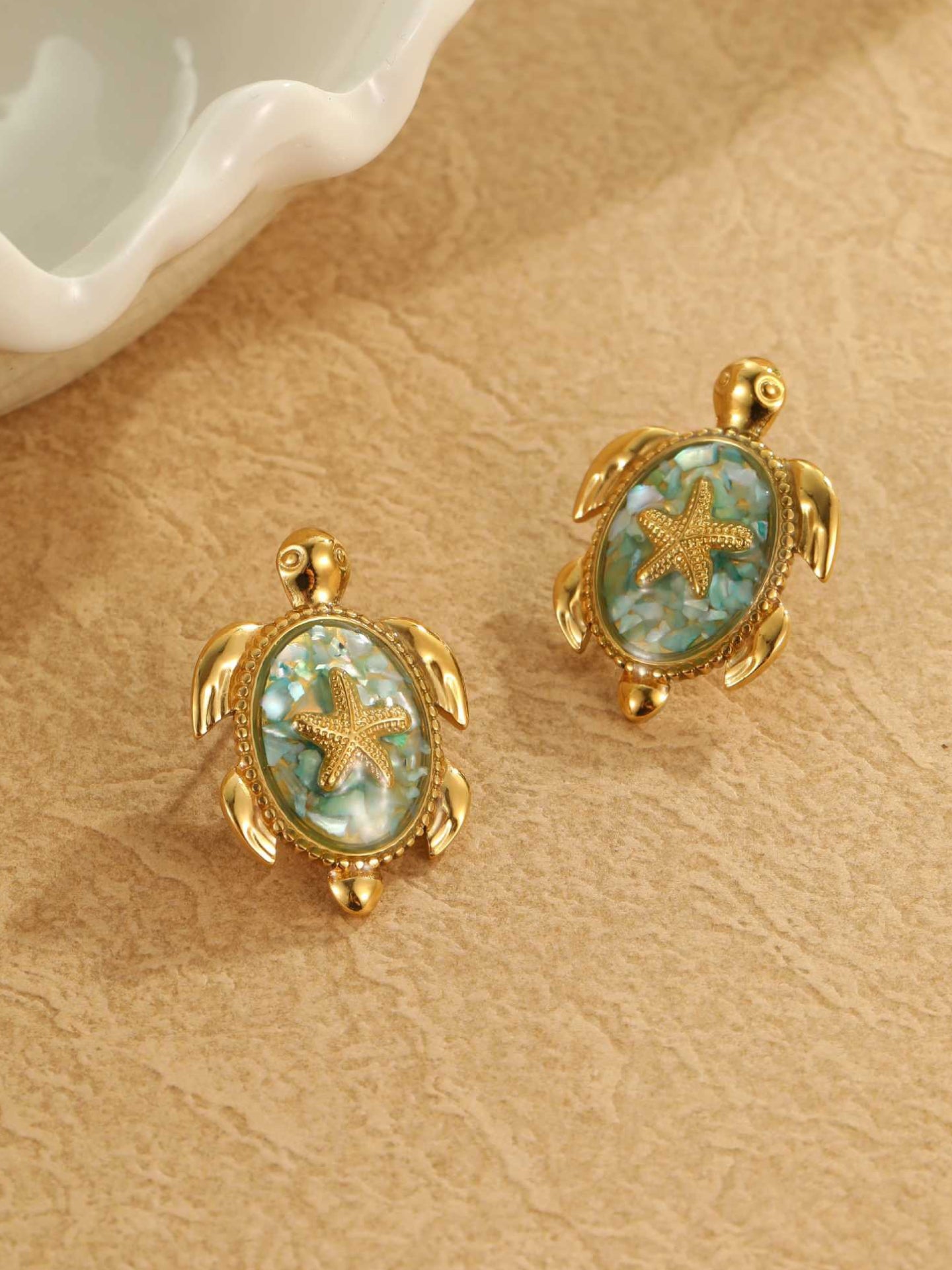STARFISH TURTLE EARRINGS