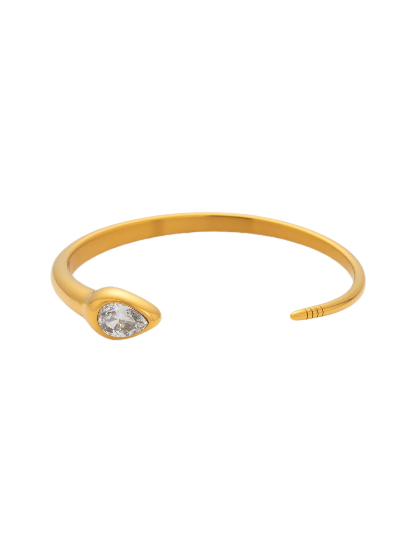 SERPENT ZIRCON BANGLE