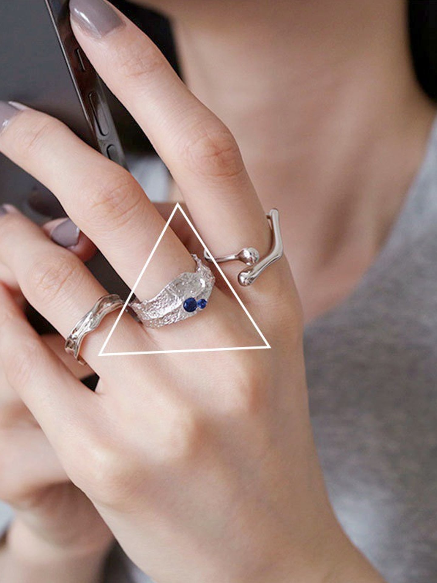 MOLTEN ZIRCON RING