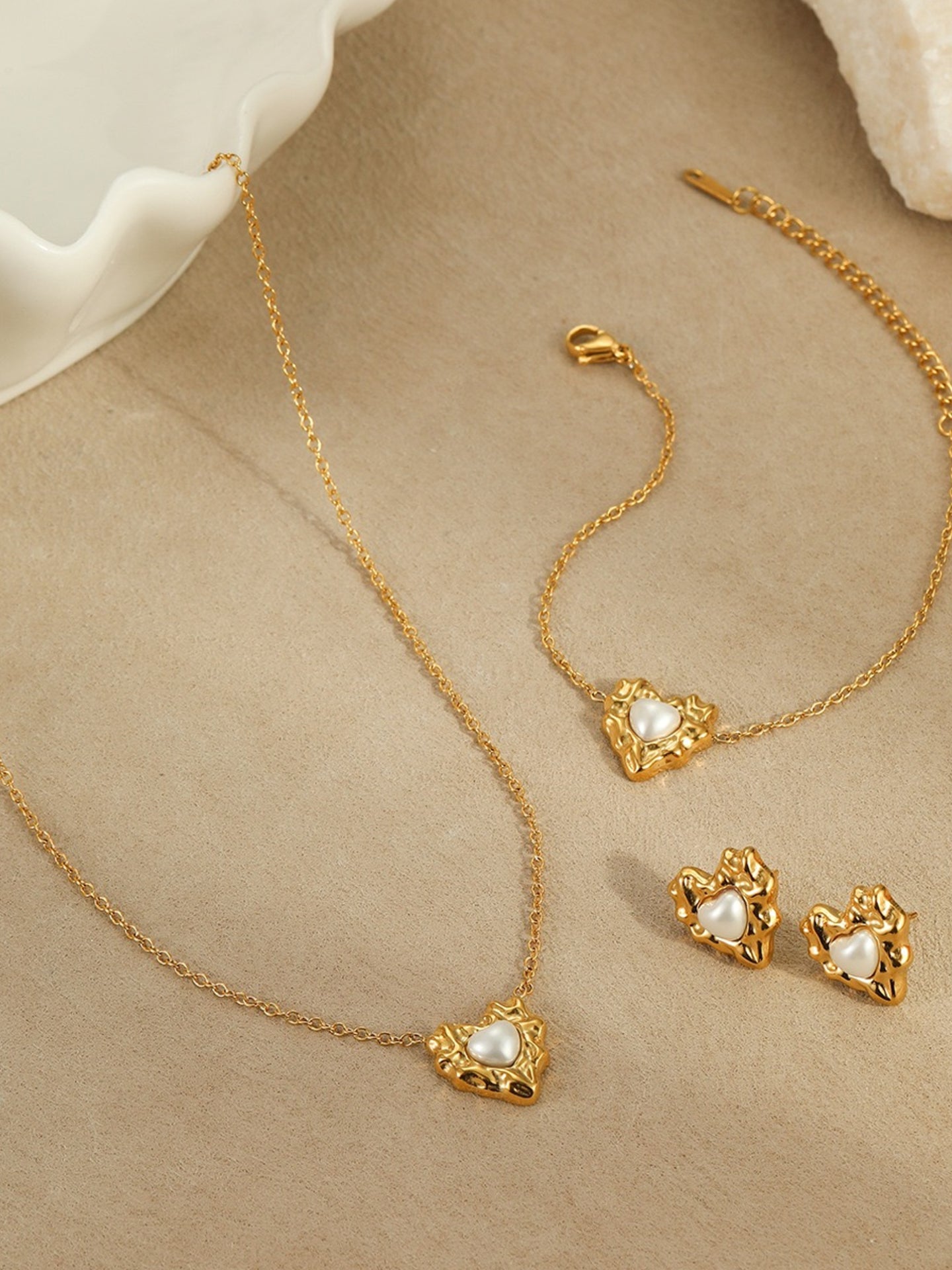 PEARL HEART SET