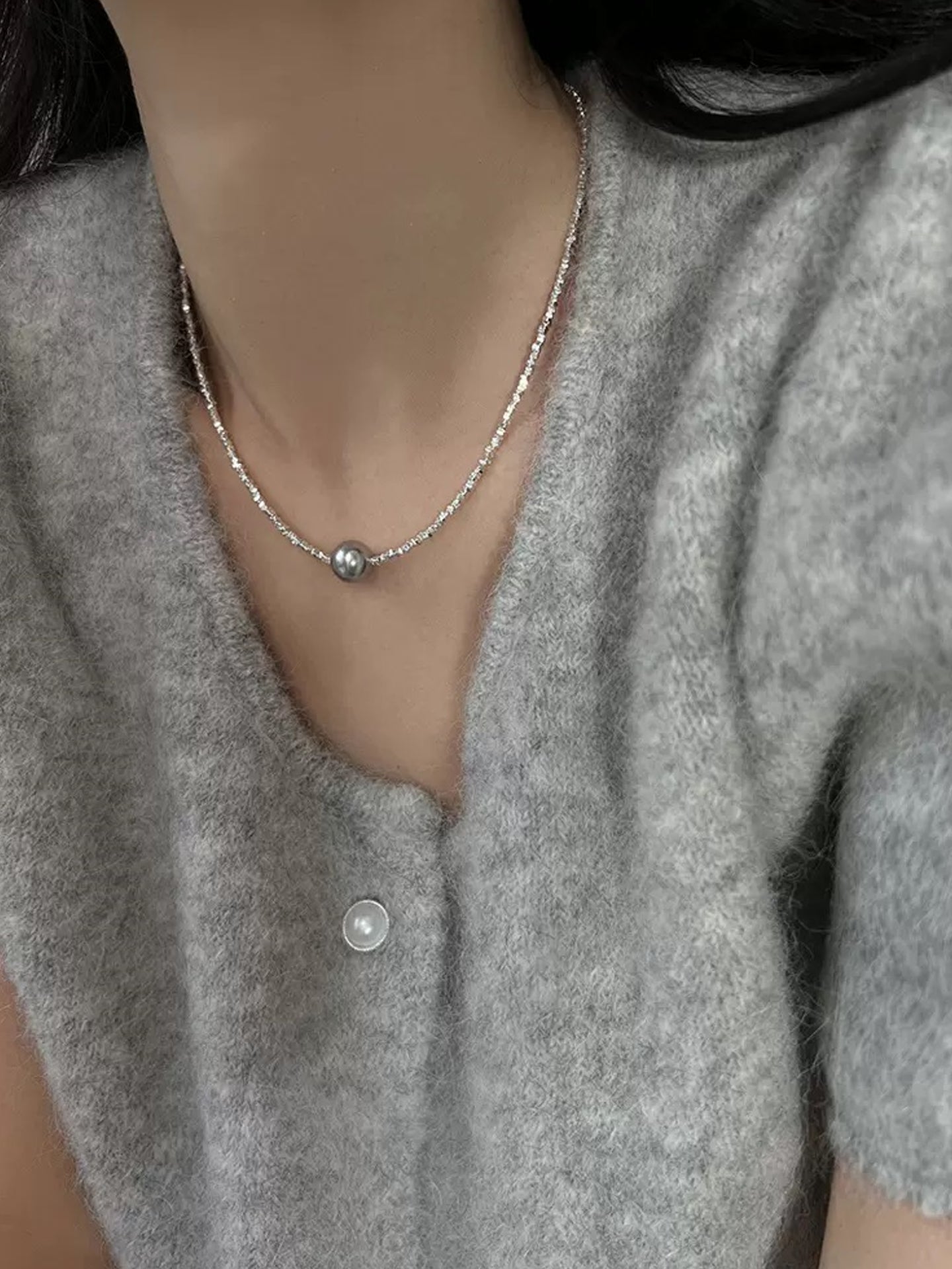 SILVER PEARL SET