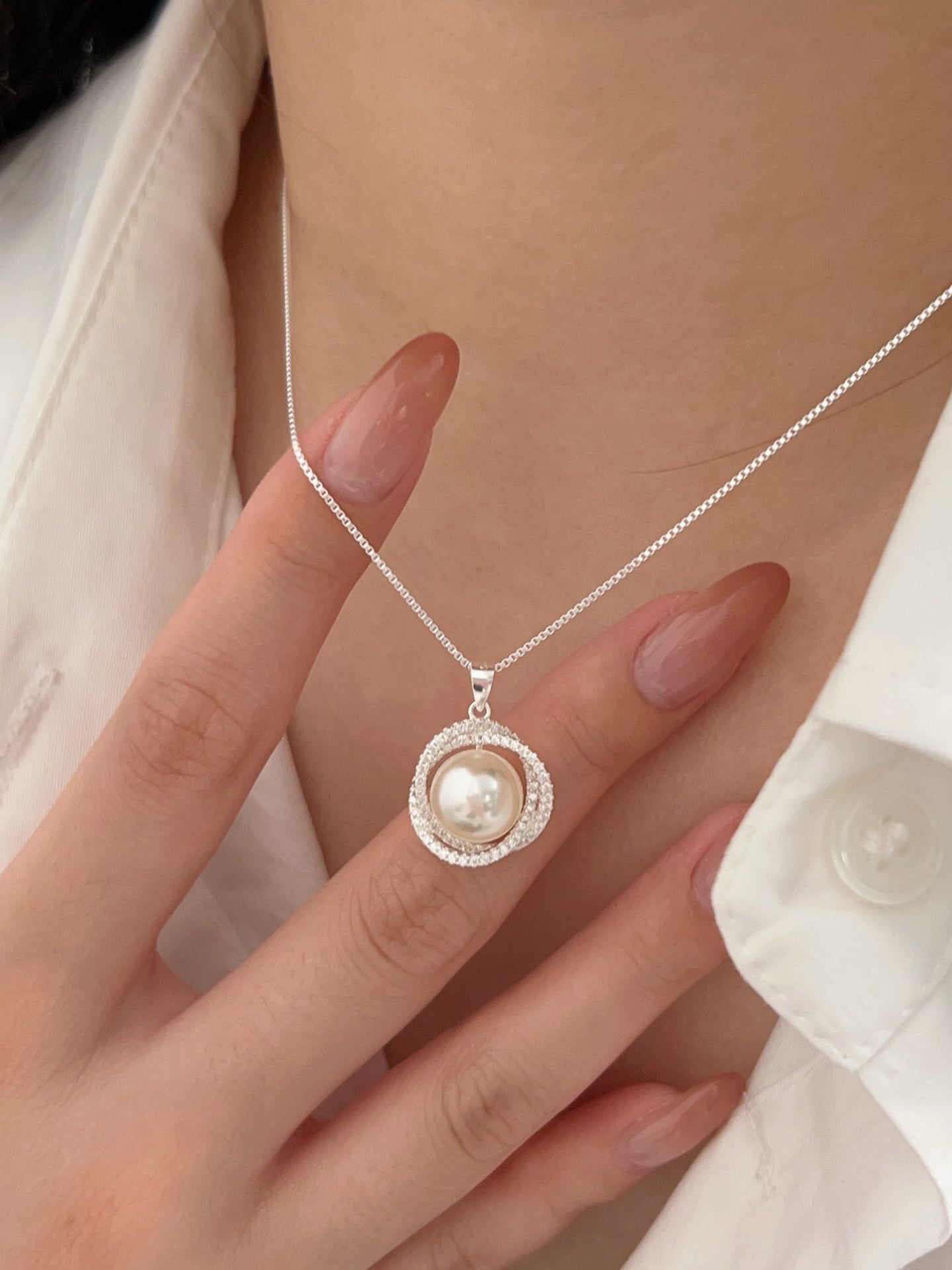 WRAPPED PEARL NECKLACE