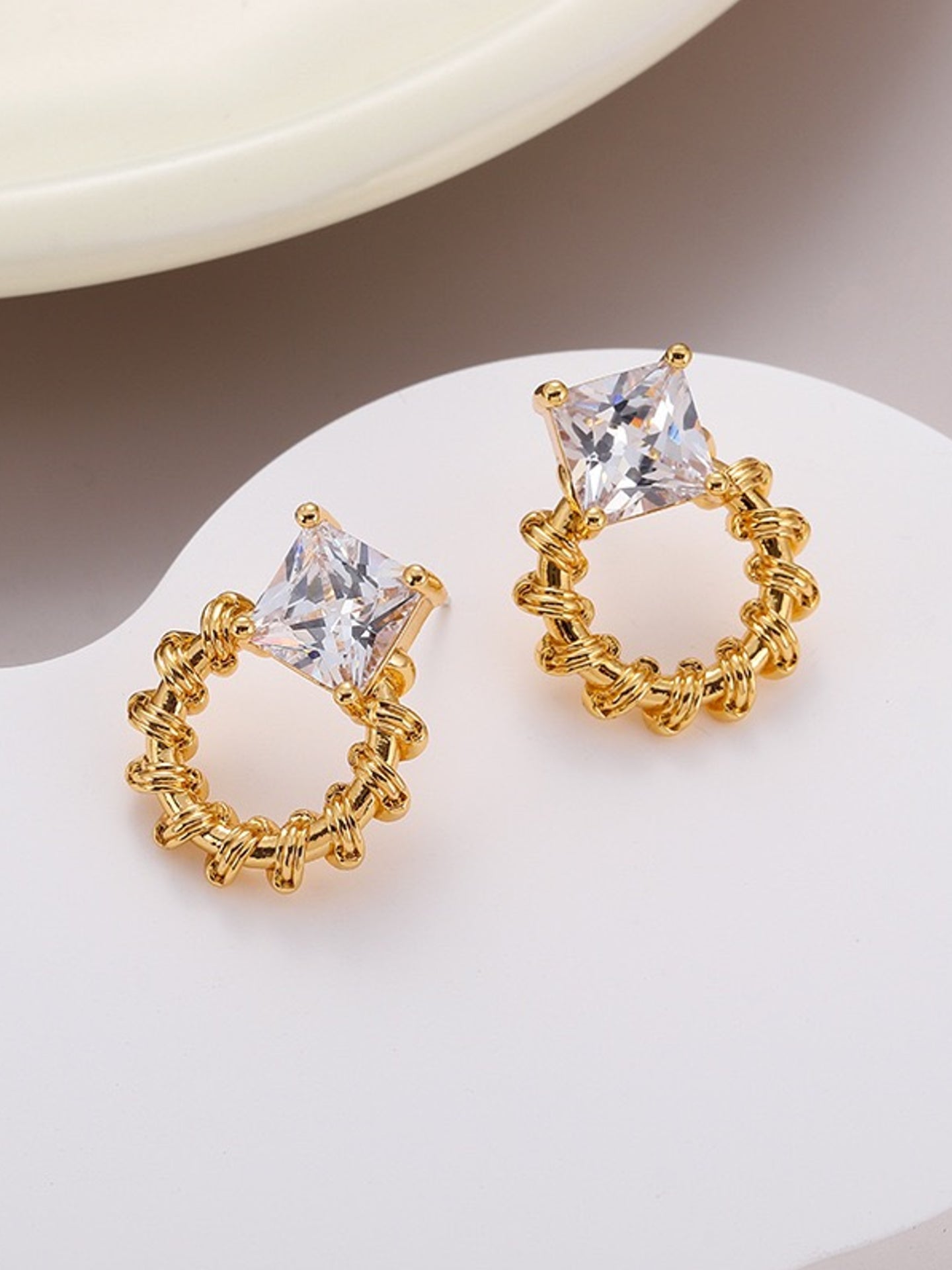 ZIRCON STUD EARRINGS