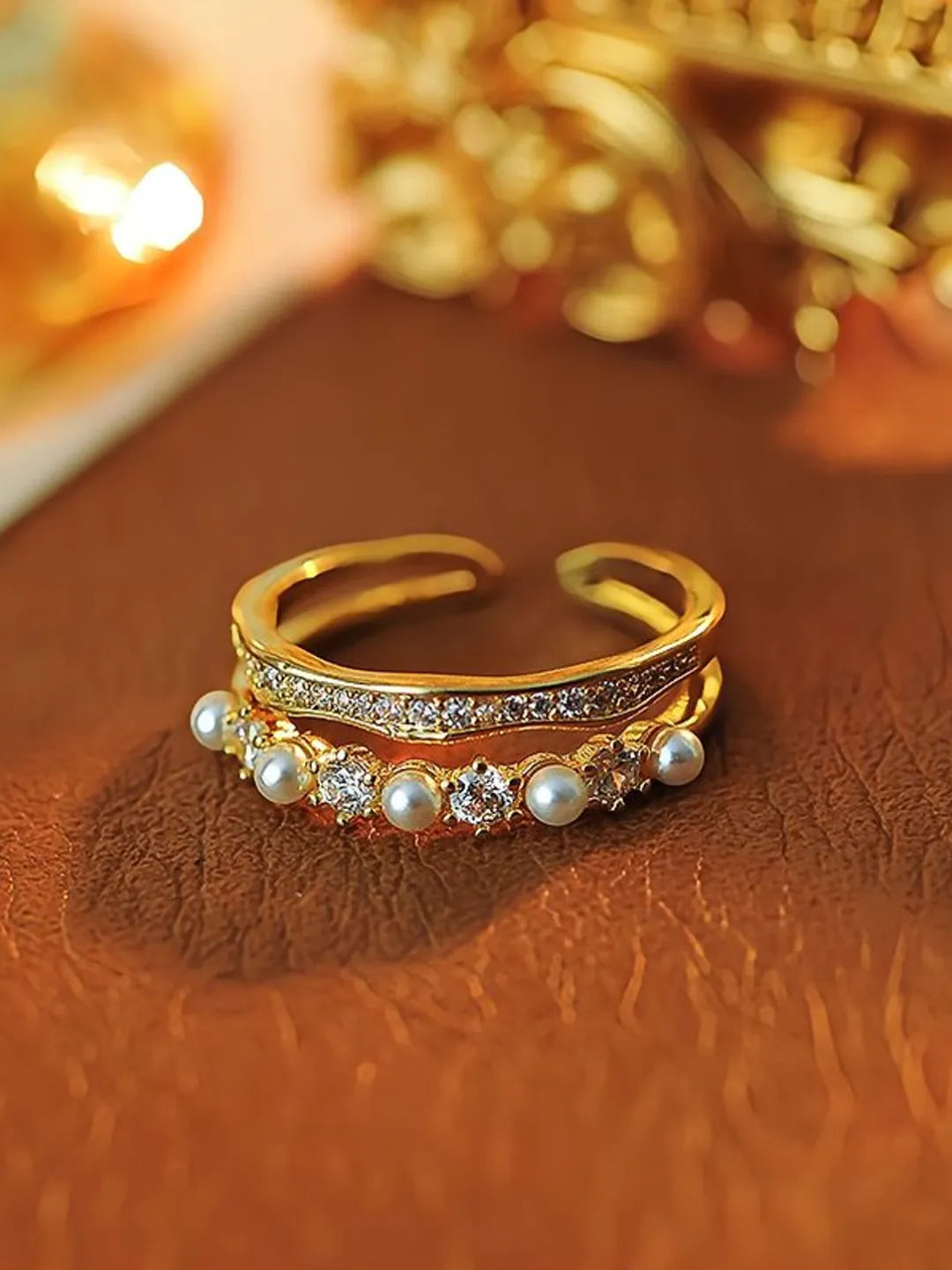PEARL OPEN RING