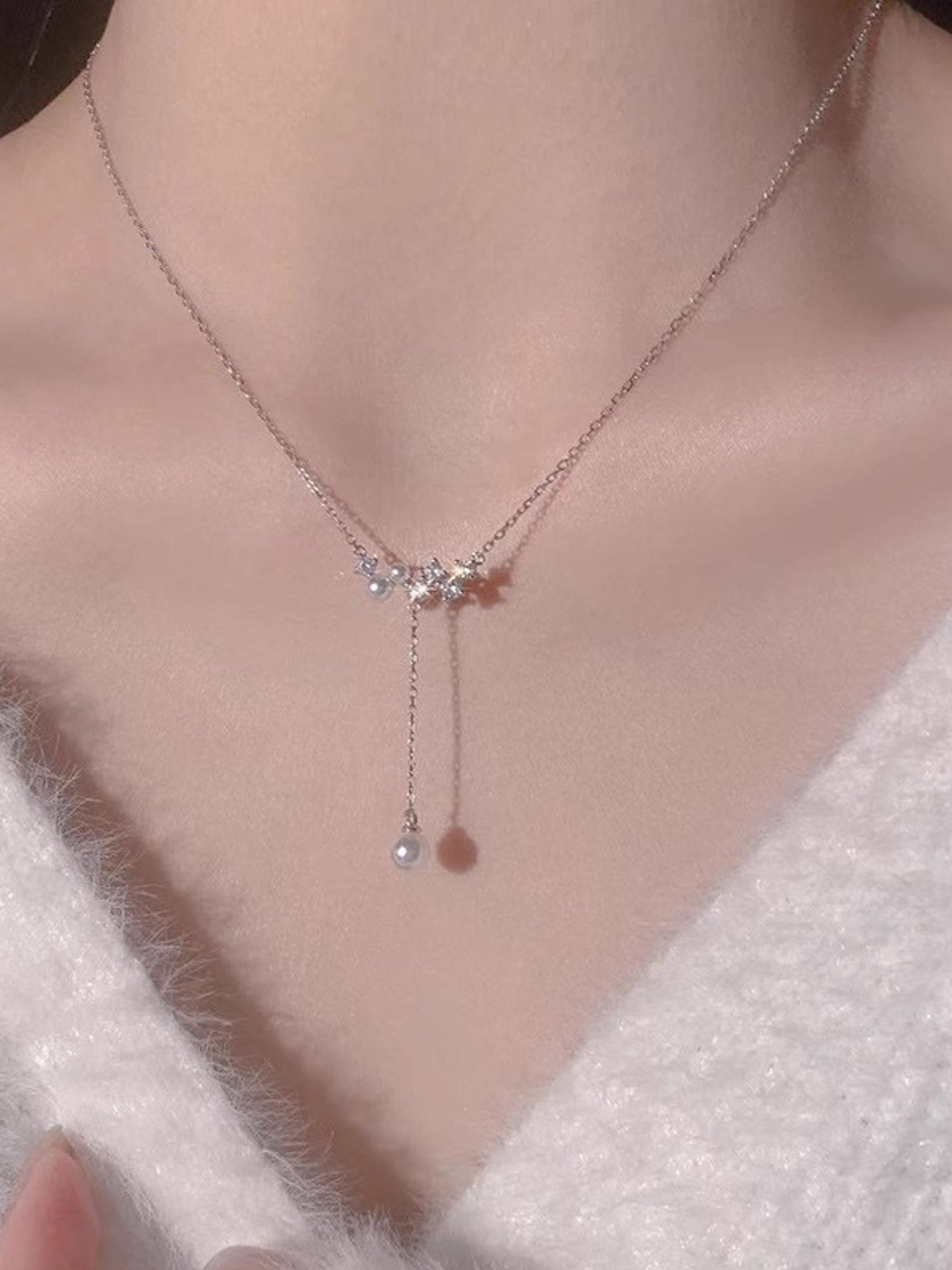 フリンジパールネックレス