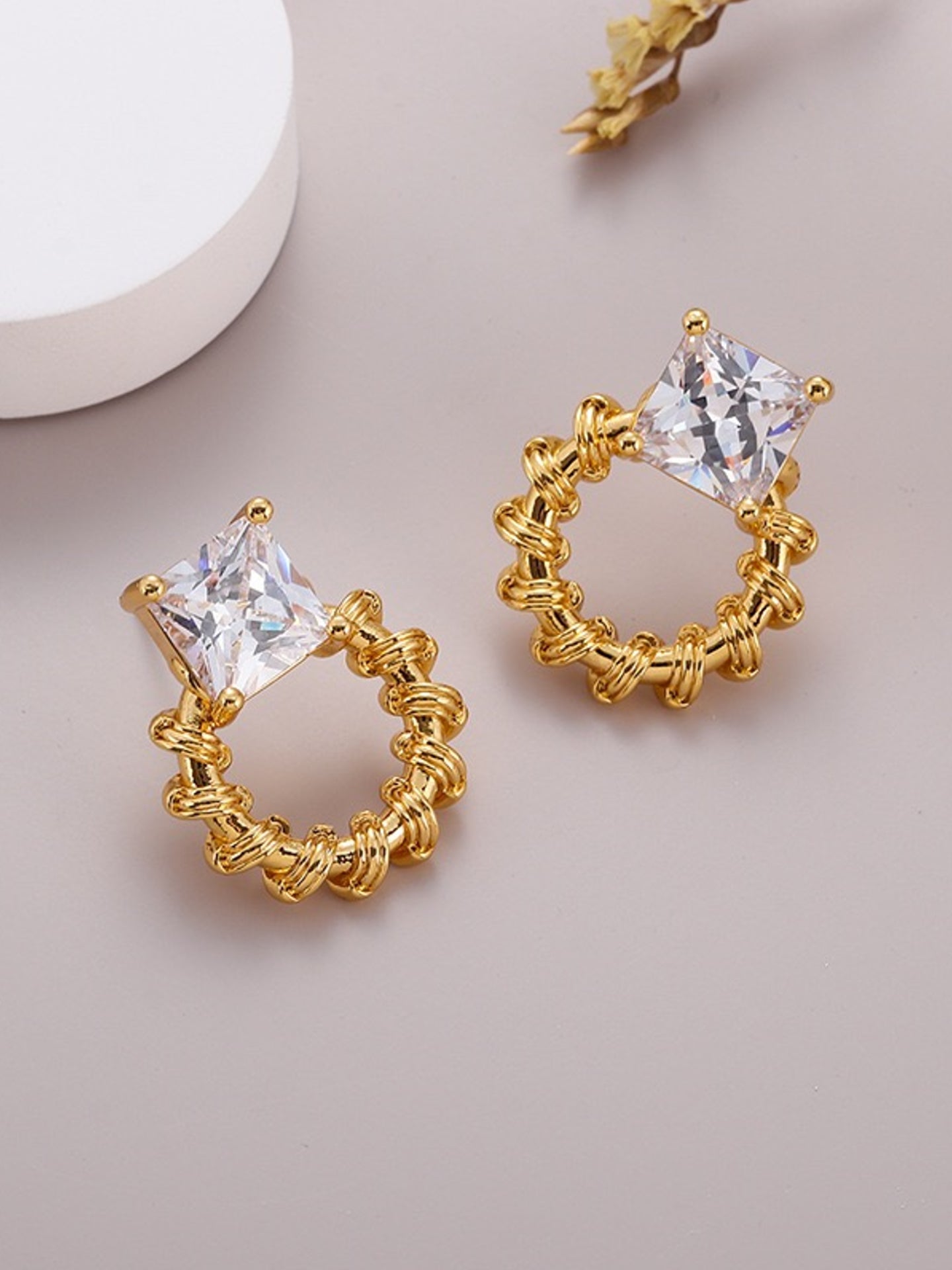 ZIRCON STUD EARRINGS