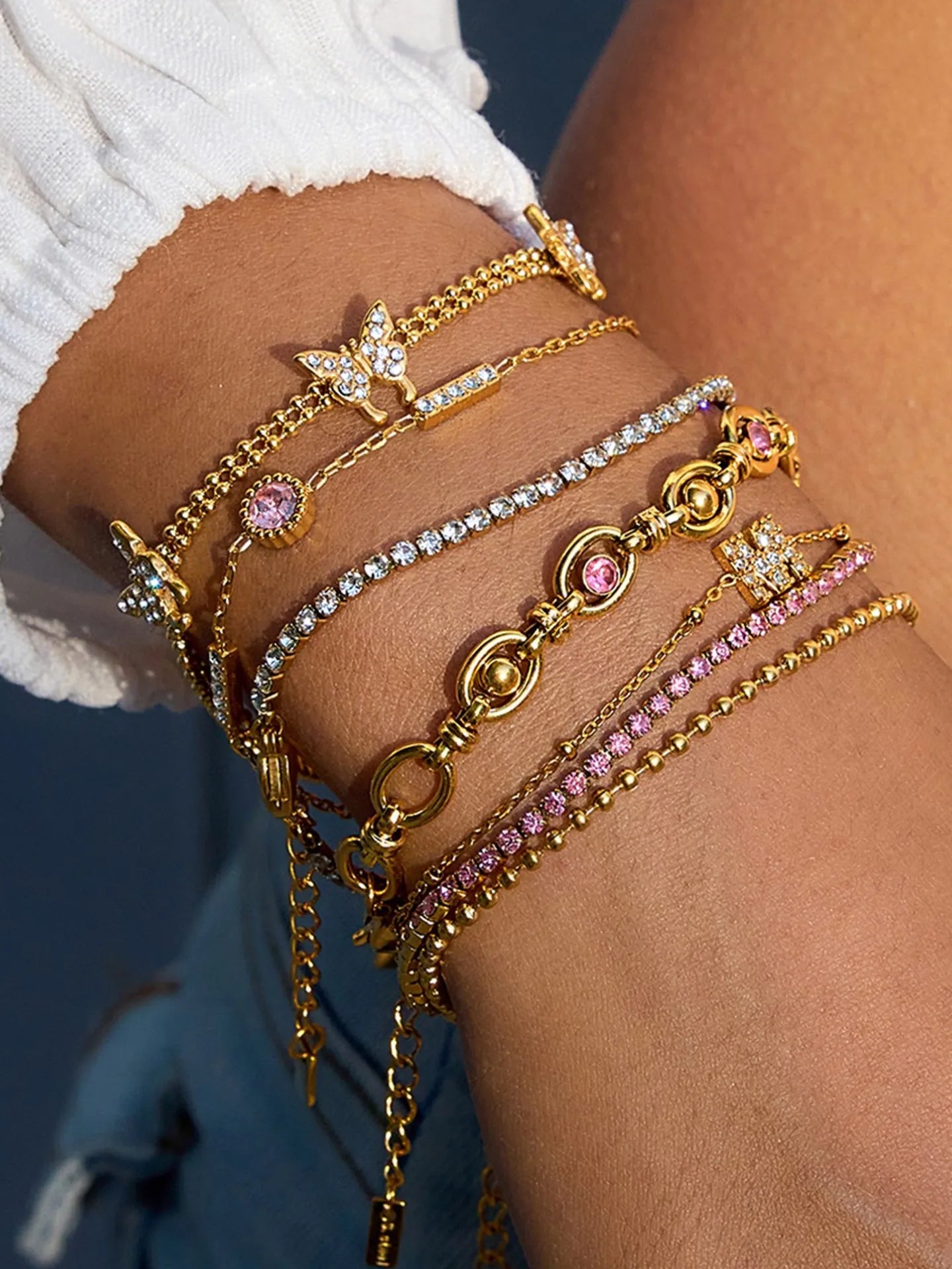 PINK ZIRCON BRACELET
