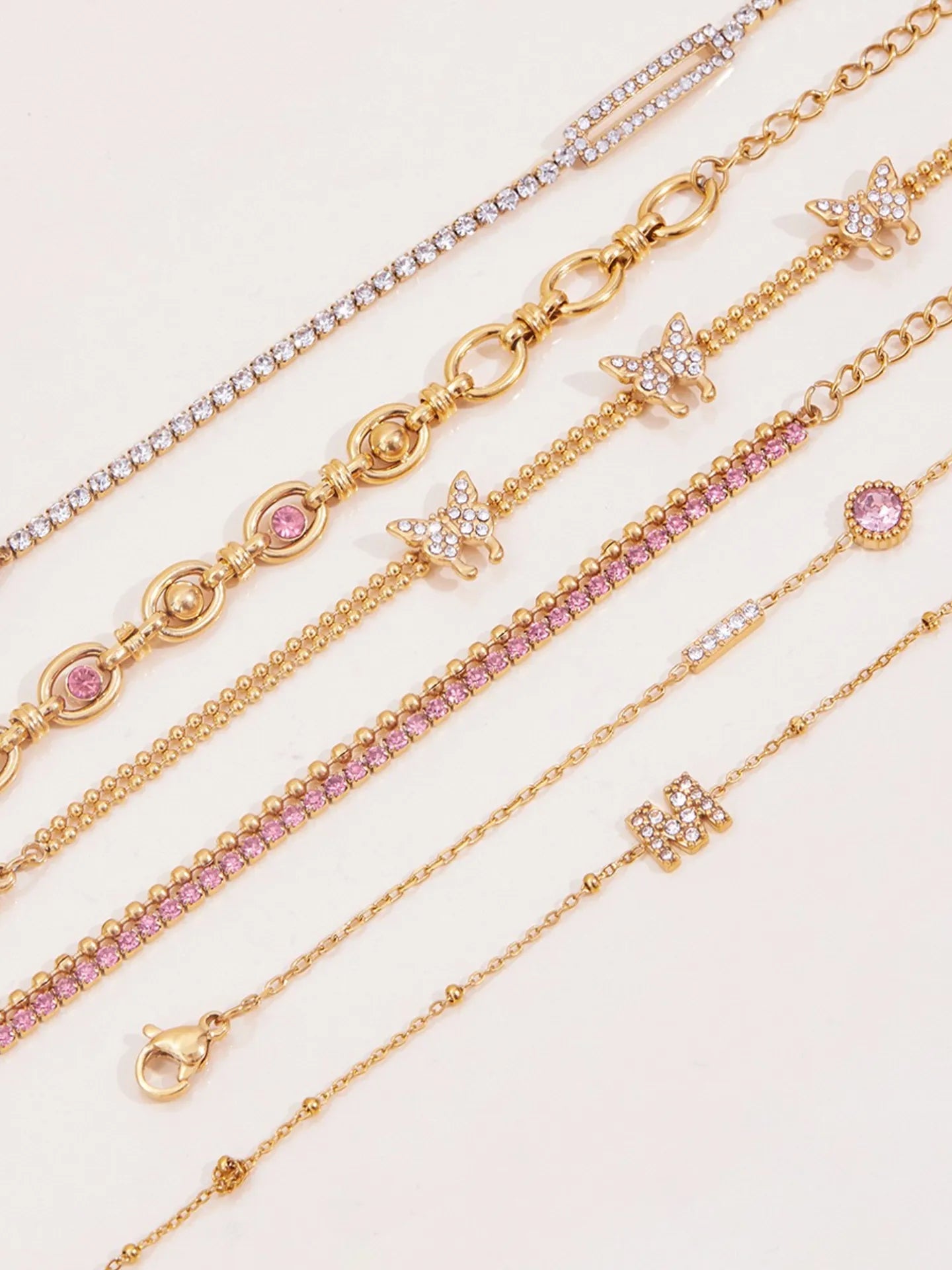 THREE BUTTERFLY BRACELET