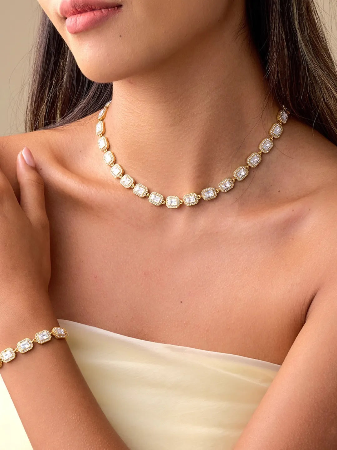 GILDED FACET NECKLACE